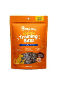 Zesty Paws Training Treats for Dogs & Puppies - Hip, Joint & Muscle Health -Immune, Brain, Heart, Skin& Coat Support -Bites with Fish Oil with Omega 3 Fatty Acids with EPA & DHA - Bacon Flavor - 8oz