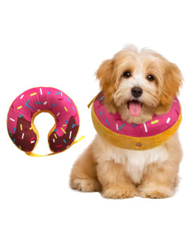 Dog Neck Donut Collar - Inflatable Dog Donut Collar for After Surgery - Elizabethan Collar for Dogs, Dog Inflatable Recovery Collar, Dog Doughnut Collar (Small Size)