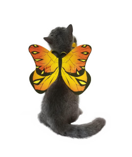 Cat Dog Butterfly Costume Wings for Halloween Party Decoration, Halloween Dog Cat Costume, Puppy Cat Dress Up Accessories