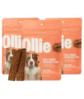 Ollie Beef and Sweet Potato Jerky Recipe Dog Treats - Dog Jerky Treats All Natural - Healthy Dog Treats - Beef Jerky for Dogs - Real Meat Dog Treats 15 oz.