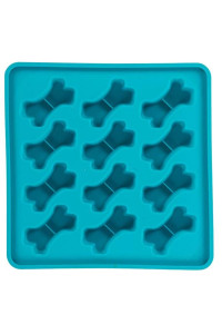 Messy Mutts Dog Framed Silicone Treat Making Mold 10In X 10In Blue