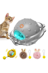 Sofolor Motion Activate Interactive Cat Toys - Automatic Moving Ball Toys for Indoor Cats, Self Rotating Ball with Lights, Electric Cat Mice Toys, USB Rechargeable,Auto On/Off