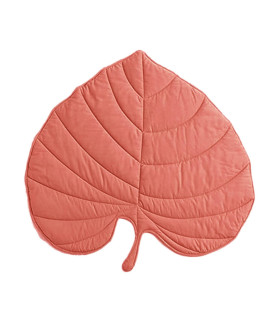 3D Leaves Shaped Pet Blanket,cushion Household Dog Blanket or cat Blanket, Warm and Soft, Plush Blankets for Dog Bed and cat Bed couch Sofa, Pink, One-size