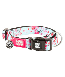 Max & Molly Dog & Puppy Collar with Power Buckle, Fun Style for Small, Medium, Large Dogs & Puppies, Waterproof, Comfortable, Adjustable, Includes Gotcha QR Code Pet ID