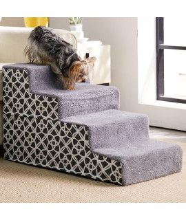 BFPETHOME Dog Stairs and Steps, for Small Medium Dogs and Cats, Pet Stairs and Dog Foam Steps for High Bed and Couch