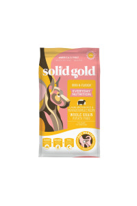Solid Gold Hund N Flocken - Dry Dog Food w/Lamb, Rice & Pearled Barley - Digestive Probiotics for Dogs - Gut Health & Immune Support - Gluten Free - Omega 3, Superfoods & Antioxidants - 24 LB