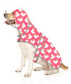 HDE Dog Raincoat with Clear Hood Poncho Rain Jacket for Small Medium Large Dogs Unicorn Ducks Pink - L