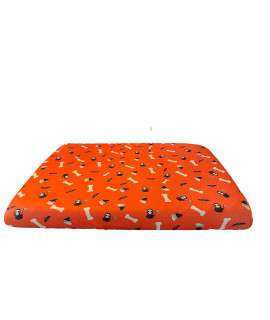 DUKE&LEFTY Furever Pet Dog Bed Slipcover-Stretch Soft Petbed Cover-Universal-Easy to Remove (Zipper Free)-Halloween/Large