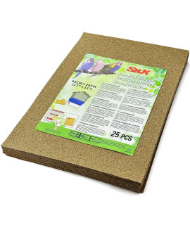 S&X Gravel Paper for Bird Cage 25-Pack 11 x 17 Gravel Liner Paper Sand Sheets Bird Cage Liners