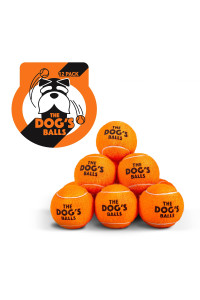 The Dogs Balls, Dog Tennis Balls, 12-Pack Orange Dog Toy, Strong Dog Puppy Ball for Training, Play, Exercise Fetch