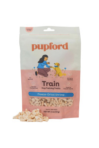 Pupford Freeze Dried Dog Training Treats, 285+ Puppy & Dog Treats, Low Calorie, Vet Approved, All Natural, Healthy Training Treats for Small to Large Dogs (Shrimp)