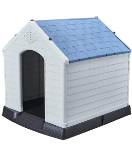 Acquaverde Maxi House for Large Dogs Made of PVc Resin for Outdoor garden cm 101x97x99