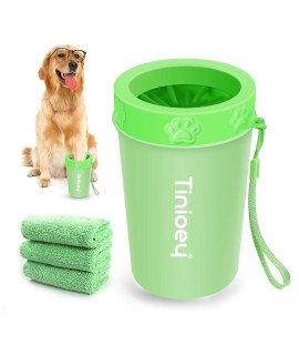 Dog Paw Cleaner for Medium Dogs (with 3 Absorbent Towels), Dog Paw Washer, Paw Buddy Muddy Paw Cleaner, Pet Foot Cleaner