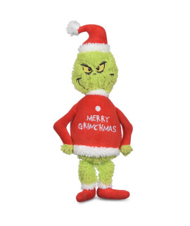 Dr. Seuss for Pets How The Grinch Stole Christmas 9? Merry Grinchmas Plush Squeaker Toy for Dogs Squeaky Dog Toys, Plush Dog Toys, Holiday Toys for Dogs (FF23339)