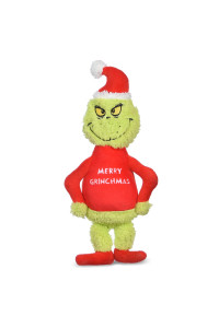 Dr. Seuss for Pets How The Grinch Stole Christmas 9? Merry Grinchmas Plush Squeaker Toy for Dogs Squeaky Dog Toys, Plush Dog Toys, Holiday Toys for Dogs (FF25747)