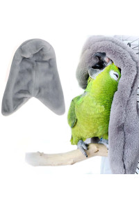SIMENA Bird Buddy, Corner Fleece Bird Blanket, Cozy Bird Bed Warmer Parrot House for Cage, Cuddle Nest Hanging Toy for Lovebirds Parakeet (Small)