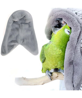 SIMENA Bird Buddy, Corner Fleece Bird Blanket, Cozy Bird Bed Warmer Parrot House for Cage, Cuddle Nest Hanging Toy for Lovebirds Parakeet (Small)