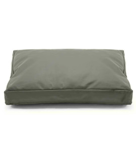 Dalema Dog Bed Cover 36L x 27W x 4H Inch.Heavy Duty Durable Waterproof Oxford Dog Bed Replacement Covers with Zipper.Washable Removable Pet Bed Mattress Cover.Greyish Green,Cover Only.