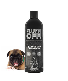 Fluff Off! by Girl With The Dogs, Natural Deshedding Dog & Cat Shampoo, 16 Oz, Made in USA, 8 Wks+