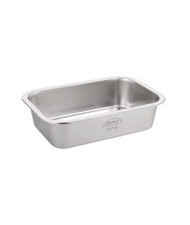 PEDAY 0.84 Gallon Dog Water Bowl, Human Grade Stainless Steel, for Medium & Large Sized Dogs- Single Pack