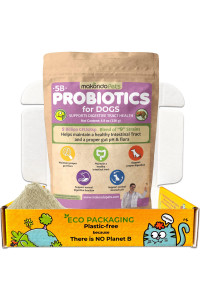Probiotics for Dogs & Puppies-Extra Strength 9 Species, 5 Billion CFU per Scoop of Dog Probiotics and Digestive Enzymes for Dogs. Support Fiber for Dogs & Dog Allergy Relief- Powder Probiotic for Dogs