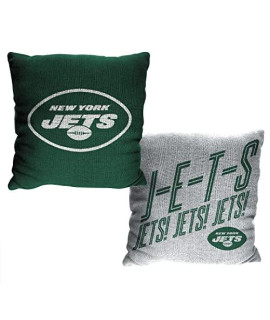 Northwest - NFL Team Invert 14 Double Sided Jacquard Pillow - 2 Pack (New York Jets)