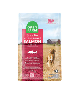 Open Farm Wild-Caught Salmon Grain-Free Dry Dog Food, Fresh Pacific Salmon Recipe with Non-GMO Superfoods and No Artificial Flavors or Preservatives, 11 lbs