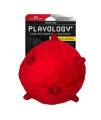 Playology Puppy Dog Ball Toys for Sensory Development - Stuffed Chew Dog Toys with Squeaker for Puppies 8-16 Weeks (Up to 60lbs) - Engaging All-Natural Beef Scented Toy