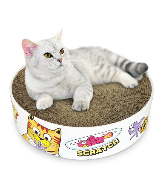 TTCAT Cat Scratcher Cardboard,Cat Scratch Bowl Cat Cardboard Pad for Indoor Cats,Durable Recycle Board for Furniture Protection, Cat Scratching pad,Cat Scratching Lounge Bed