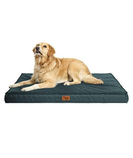 Tail Stories Outdoor All Weather Dog Bed, Waterproof Dog Bed for Large Dogs, Orthopedic Egg Foam Pet Bed with Washable and Removable Oxford Cooling Cover
