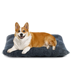 Nepfaivy Dog Beds for Medium Dogs - Dog Crate Pad Calming Dog Bed for Crate 30x19in, Plush and Flat Pet Bed Washable, Anti Anxiety Dog Pillow Mats for Dog Cages, Kennels