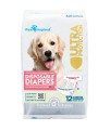 Paw Inspired Disposable Dog Diapers Female Dog Diapers Ultra Protection Diapers for Dogs in Heat, Excitable Urination, or Incontinence (12 Count, X-Large)