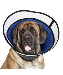 Manificent Dog Cone Collar for Dog After Surgery, Soft Recovery Cone for Medium Large Dog, Prevent Pet Puppy Bite Licking Scratching Touching, Help Dog Healing from Wound XL Size