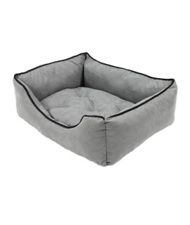 Dog Bed for Large Medium Small Dogs & cats, Washable Large Pet Dog Bed Sofa, Soft Warm Breathable, Non-Slip Bottom (Large, gray)