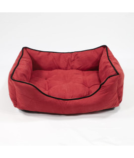 Dog Bed for Large Medium Small Dogs & cats, Washable Large Pet Dog Bed Sofa, Soft Warm Breathable, Non-Slip Bottom (Large, Orange)