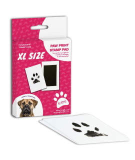 FUR GIFT Paw Print Stamp Pad, 100% Pet Safe, Pet Paw Print Kit, No-Mess Ink Pad, Imprint Cards, Pet Memorial Keepsake, Dogs, Cats, Small Pets, Pet Owner, Pet Memory Project, Nose Print (Extra Large)