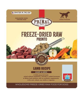 Primal Dog Freeze-Dried Pronto Lamb 25oz.