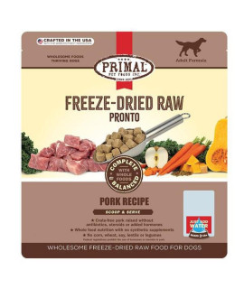 Primal Dog Freeze-Dried Pronto Pork 25oz.