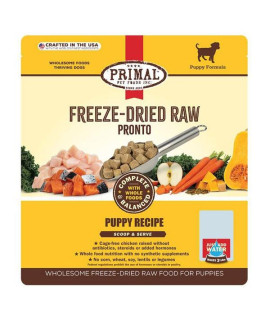 Primal Dog Freeze-Dried Pronto Puppy Chicken Salmon 25oz.