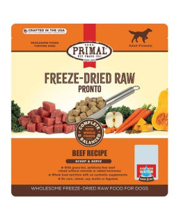Primal Dog Freeze-Dried Pronto Beef 25oz.