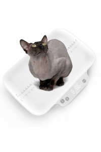 cat Scale for Newborn Puppy, Digital Pet Scale with 30cm Length Marking for Measuring Pets Length, 15kg (A1 g) (Acrylonitrile Butadiene Styrene)
