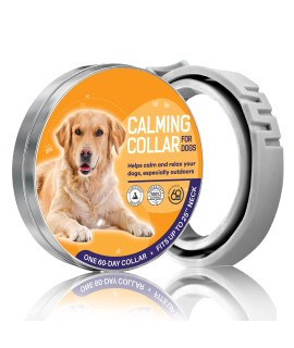 calming Dog collar 25 Inches - Adjustable Dog Anxiety Relief collar - calming collar for Dogs - 100% Natural Pheromone Dog collar - Waterproof Dog calming collar