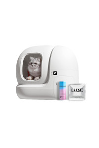 PETKIT PuraMax Self Cleaning Cat Litter Box, Automatic App Control Smart Litter Box with 76L X-Large Space, xSecure Integrated Safety Protection, with N50 Odor Eliminator