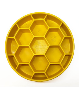 SodaPup Honeycomb Enrichment Bowl - Durable Slow Feeder Bowl Made in USA from Non-Toxic, Pet-Safe, Food Safe Material for Mental Stimulation, Slowing Down Eating, Healthy Digestion, & More