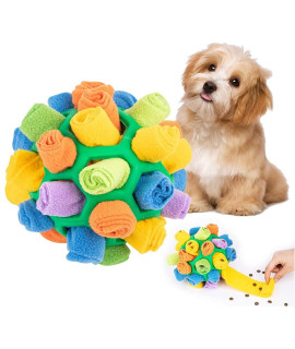 Ulgoo Dog Puzzle Toy Dog Chew Toys Dog Enrichment Toys Encourage Natural Foraging Skills Portable Pet Snuffle Ball Toy (Green)