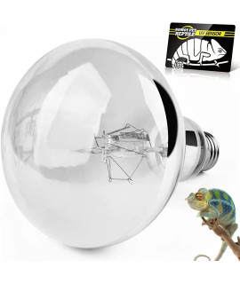 Makmzoon Reptile Heat lamp, 80W UVA UVB Bulb Mercury Vapor Lamp Heat Bulb Basking Spot Lamp Bulb Full Spectrum Sun lamp UVB Lamp Suitable for Tortoises Reptiles