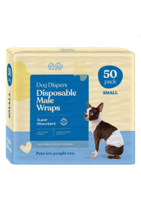 Comfortable Male Dog Diapers - 12-Pack Super Absorbent Disposable Male Dog Wraps- FlashDry Gel Technology, Wetness Indicator Doggie Diapers- Leakproof Belly Wraps for Incontinence, Excitable Urination