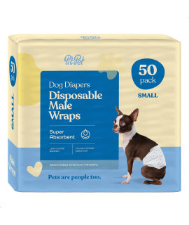 Comfortable Male Dog Diapers - 12-Pack Super Absorbent Disposable Male Dog Wraps- FlashDry Gel Technology, Wetness Indicator Doggie Diapers- Leakproof Belly Wraps for Incontinence, Excitable Urination