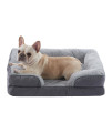 Orthopedic Dog Bed for Medium Dogs, Waterproof Thick Foam Dog Bed Bolster Sofa with Machine Washable Cover, Comfy Dog Bed for Small Medium Large Dog