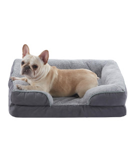Orthopedic Dog Bed for Medium Dogs, Waterproof Thick Foam Dog Bed Bolster Sofa with Machine Washable Cover, Comfy Dog Bed for Small Medium Large Dog